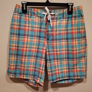 Chubbies Men's Colorful Madras Plaid Everywhere Shorts Sz M Swim Beach Casual